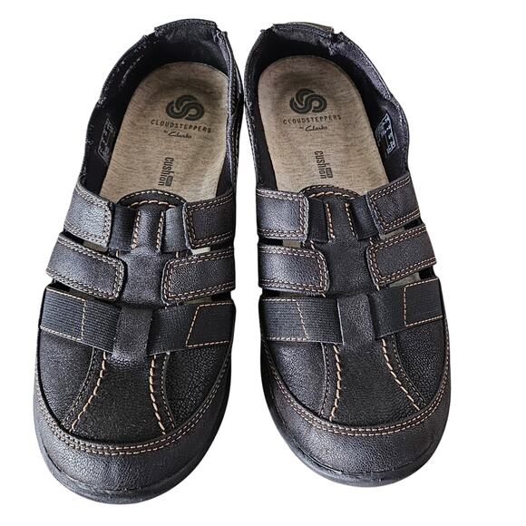 CLARKS CLOUD STEPPERS SILLIAN STORK WOMEN'S LOAFER WALKING SHOE BROWN SIZE 8M - Picture 2 of 9